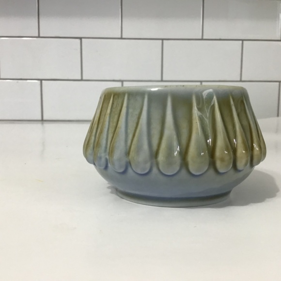 VTG IRISH PORCELAIN WADE Green Blue IRELAND RAINDROP Bowl - Picture 2 of 5